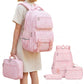 3 Piece Girls School Backpack Set with Lunch Bag Pencil Case