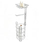 Freestanding Toilet Paper Holder with Storage Basket