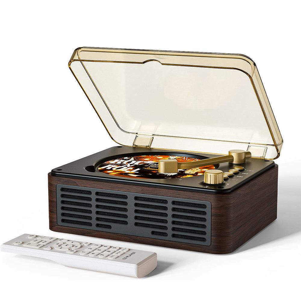Retro CD Player Multifunctional Music Player with Bluetooth FM Radio for Home Use