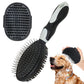 2 Pack Pet Grooming Brush Set Deshedding Double Sided Comb Massage Brush for Cats Dogs Horses