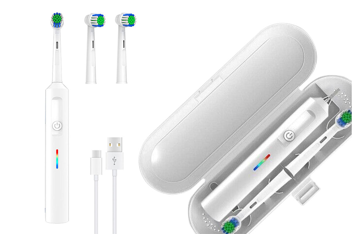 3 Modes Rotating Electric Toothbrush with 22PCS Brush Heads