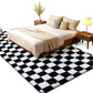 Soft Plush Shaggy Rug Checkered Thickened Non Slip Carpet for Living Room Bedroom