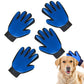 2X1 Pair Pet Grooming Gloves for Cats and Dogs Hair Removal and Massage