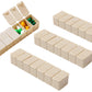 4 PCS Weekly Pill Organizer 7 Day Medicine Box with Compartments for Travel Home