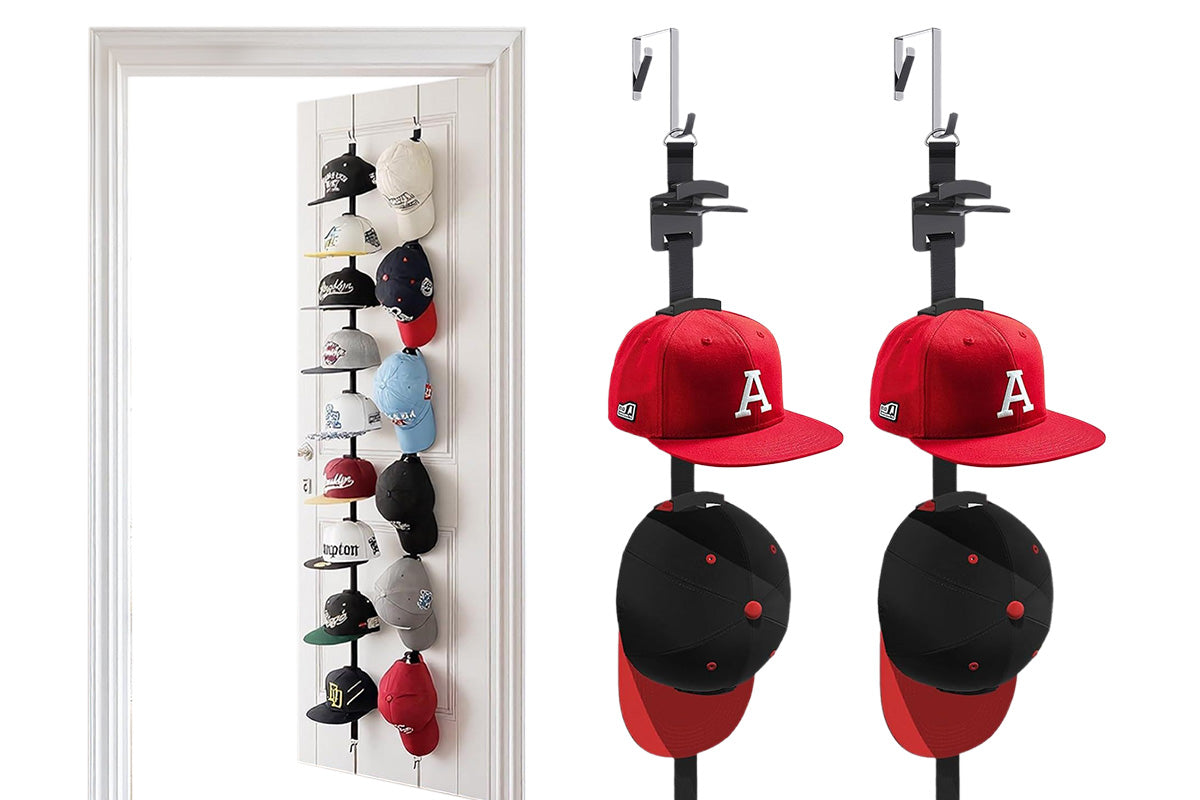 Two-Way Hanging Caps Rack Hat Storage Organizer For Baseball Caps