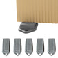 6PCS Door Wedge Stopper Rubber Grip Security Door Stoppers Wall Protector For Home