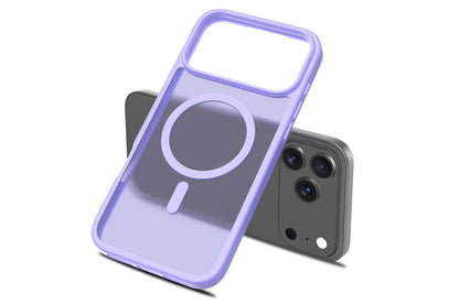 Magnetic MagSafe Phone Case for iPhone 17 Pro Max 17Air Shockproof Matte Protective Cover-Purple