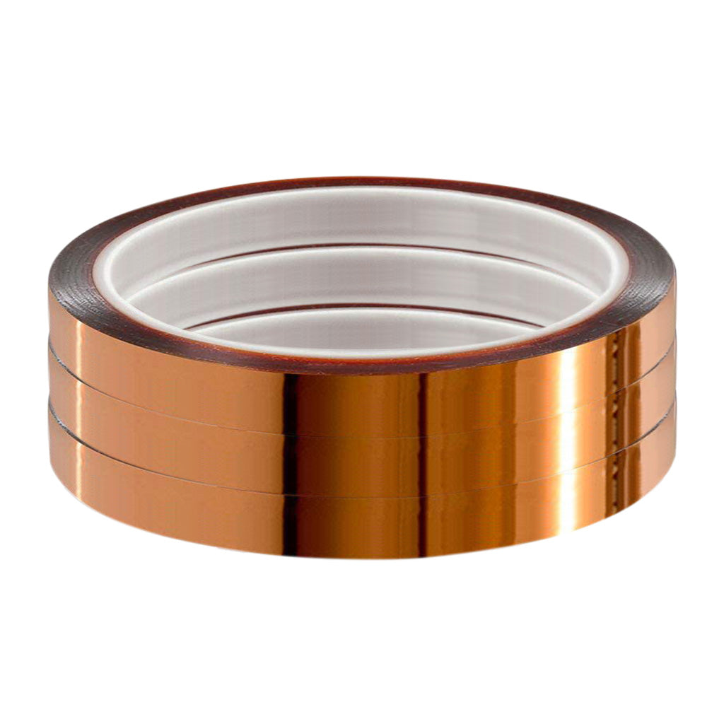3 Rolls High Temperature Polyimide Tape for Sublimation Heat Transfer