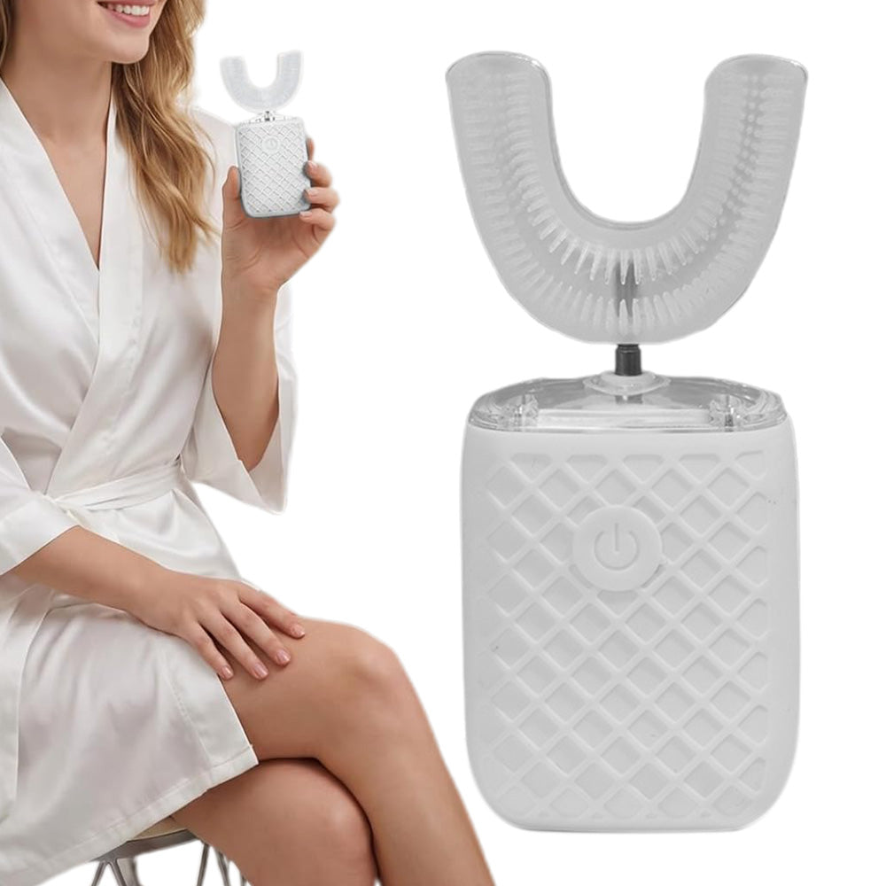 U Shaped Electric Toothbrush 6 Modes Whole Mouth Brush for Adults