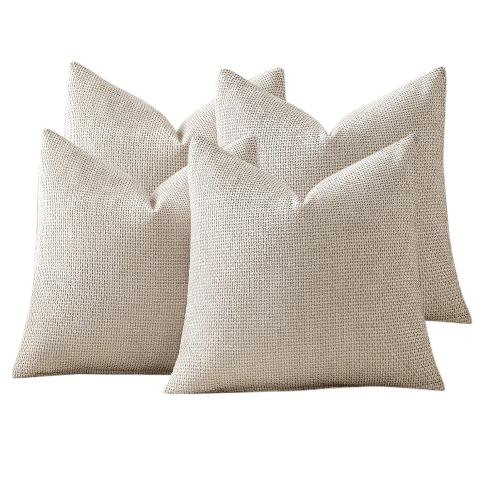 2X2 Pack Chenille Knit Throw Pillow Covers for Couch Bed