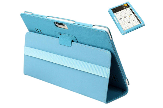 Universal 10 10.1 Inch Android Tablet Case Rotatable Multiple Viewing Stand Case-Blue