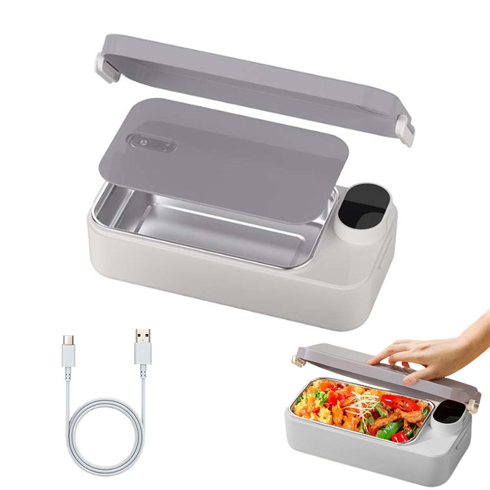 900ml Stainless Steel Heated Lunch Box Electric Food Warmer for Work School