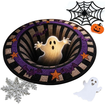 3D Round Non Slip Soft Halloween Rug for Living Room Bedroom-Style 3