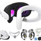 7-Piece Silicone Protective Case Set for Meta Quest 3S VR Headset Accessories