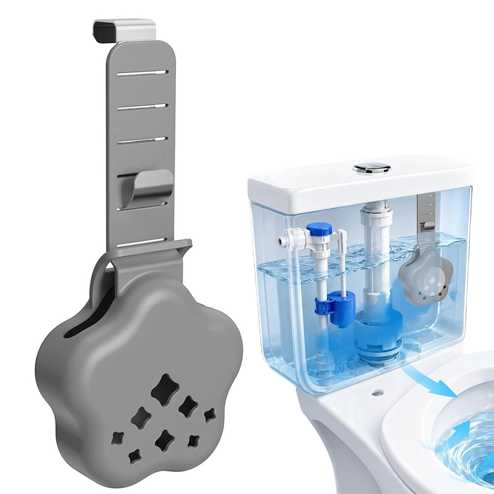 Adjustable Silicone Metal Toilet Tank Cleaning Tablet Hanging Holder