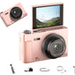 5K Digital Camera 18X Zoom Flip Screen Point and Shoot Camera with 64GB Memory Card