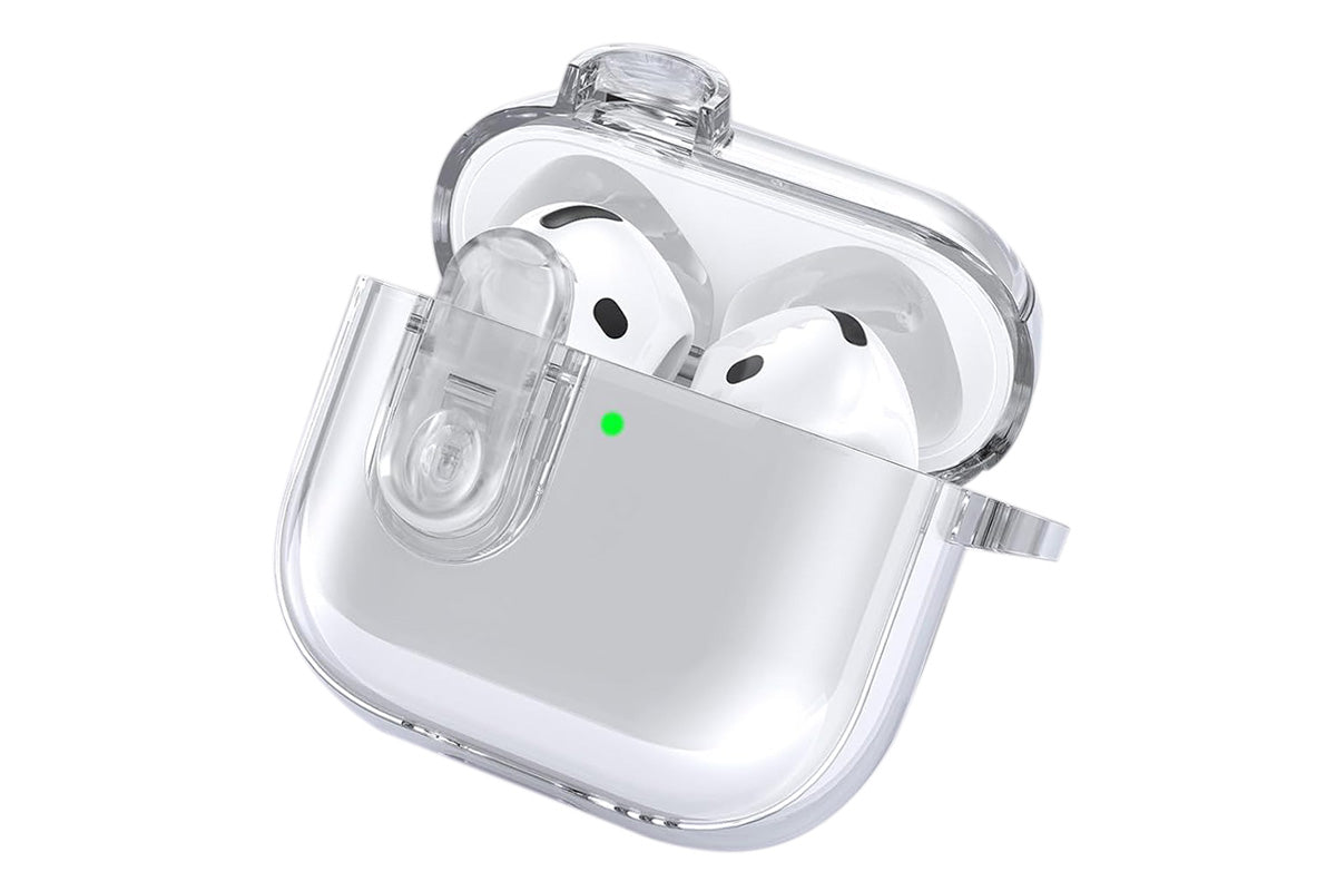 Earphones Case Compatible with Apple Airpods 4 Soft TPU Clear Earbuds Case