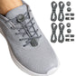 2 Pairs Elastic No Tie Shoelaces with Spring Lock for Adults and Seniors Easy On and Off