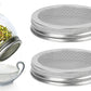 Stainless Steel Sprouting Lid with Mesh Filter for 32 oz Wide Mouth Mason Jars