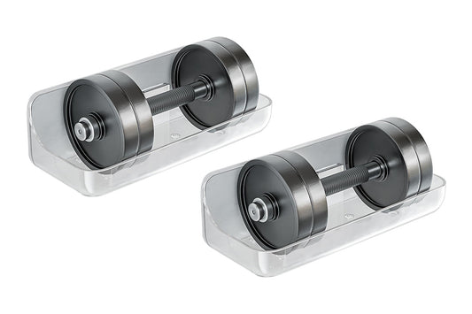 2Pcs Acrylic Adhesive Shower Caddy No Drill Wall Mount Organizer Storage Shelf