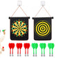 Roll Up Dartboard Set with 12 Darts Indoor Outdoor Game Toy Gift