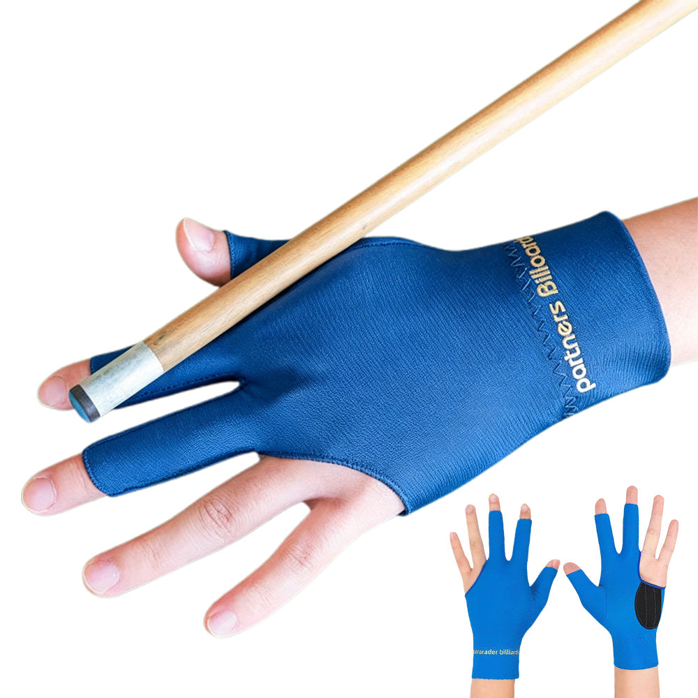 1 Pair Three Finger Billiards Gloves For Left Hand Pool And Snooker