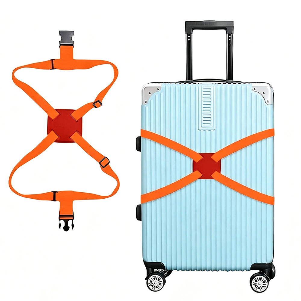 2 Pcs Adjustable Elastic Luggage Strap Suitcase Bungee Connector Travel Strap Quick Release