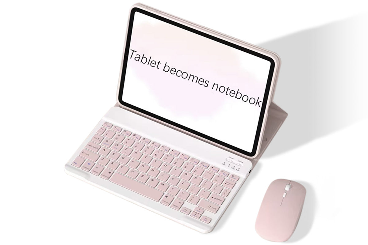 Ultra Slim Portable Wireless Bluetooth Keyboard Mouse Combo for Tablet Laptop