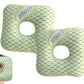 Square Ear Piercing Pillow for Side Sleepers with Central Ear Hole