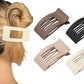 4PCS Flat Hair Clips Large Rectangle No-Slip Claw Clips For Women