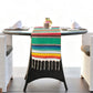 Mexican Serape Table Runner with Tassels for Party Wedding Outdoor Picnic Decoration