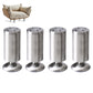 4 PCS Metal Furniture Legs Adjustable Stainless Steel Cabinet Feet for Bed Sofa Table