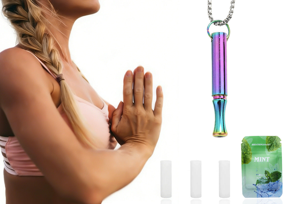 2-in-1 Mindfulness Breathing Necklace with Spinner