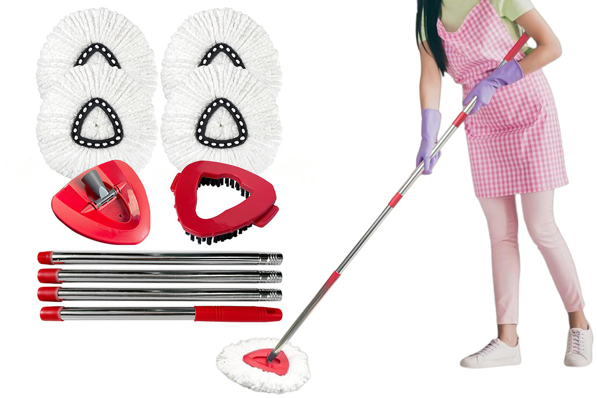 Replacement Spin Mop Head Set Compatible with O-Cedar EasyWring Spin Mop
