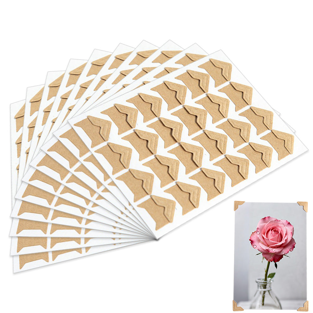 240 PCS Self Adhesive Photo Corners Photo Mounting Stickers for Album Scrapbook DIY Crafts