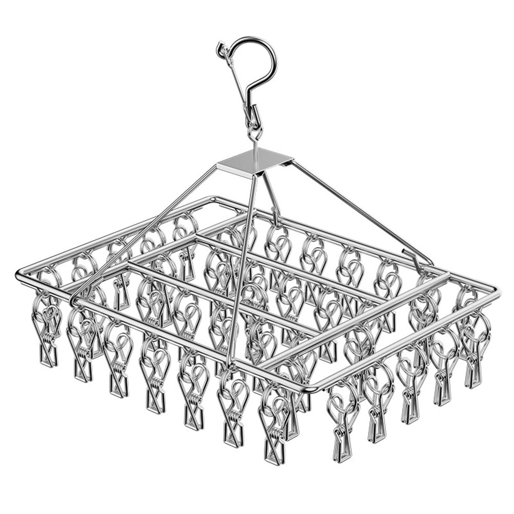 30-50 Pegs Stainless Steel Laundry Sock Underwear Clothes Dryer Rack Hanger