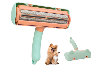 Reusable Pet Hair Remover Brush with Large Roller for Dog & Cat Fur on Furniture Clothes & Bedding