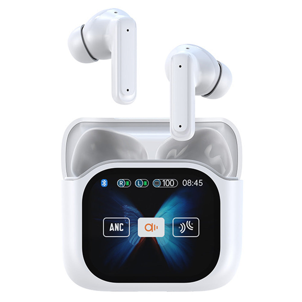 Wireless Bluetooth 5.4 AI Translation Earbuds with LCD Touchscreen Real Time 150 Languages