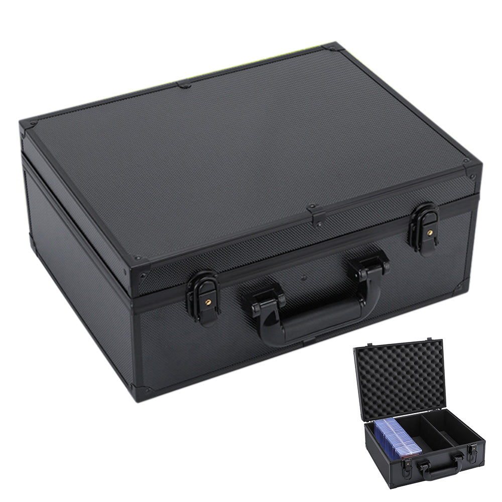 Card Storage Box with Secure Lock for Trading Cards Graded Cards and Game Cards