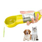 4 in 1 Pet Feeder Dog Cat Puppy Water Bottle Cup with Poop Bag Holder for Yorkie