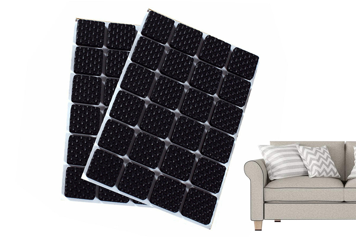 48PCS Chair Leg Pads Non Slip Furniture Floor Protector Self Adhesive