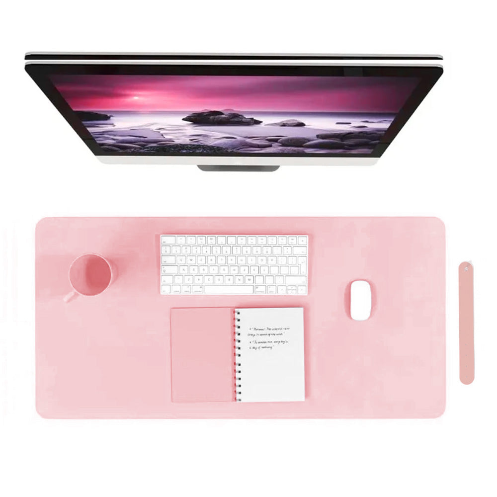 Large PU Leather Desk Mat Waterproof Non Slip Mouse Pad for Office Home