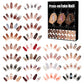 12 Days Christmas Countdown Calendar Nail Set 2025 Advent Holiday Fake Press On Nails