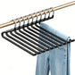 10 Pack Heavy-Duty Non-Slip Pant Hangers Metal Open-End Clothes Hanger for Jeans And Blankets