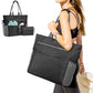 Beach Bag Large Foldable Sandproof Totes Bag With Zipper Beach Shoulder Bag