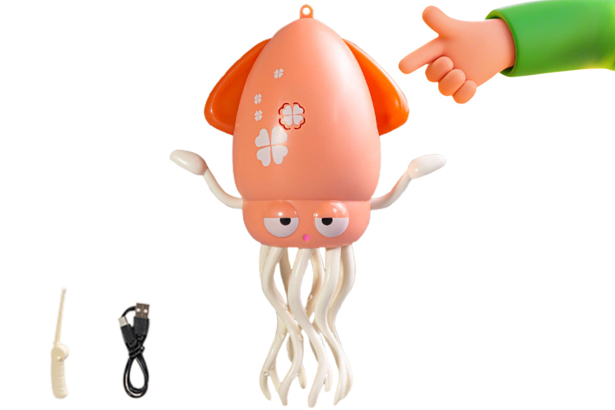 Dancing Octopus Toy Electric Crawling Octopus Tummy Time Toy Dancing Music Squid