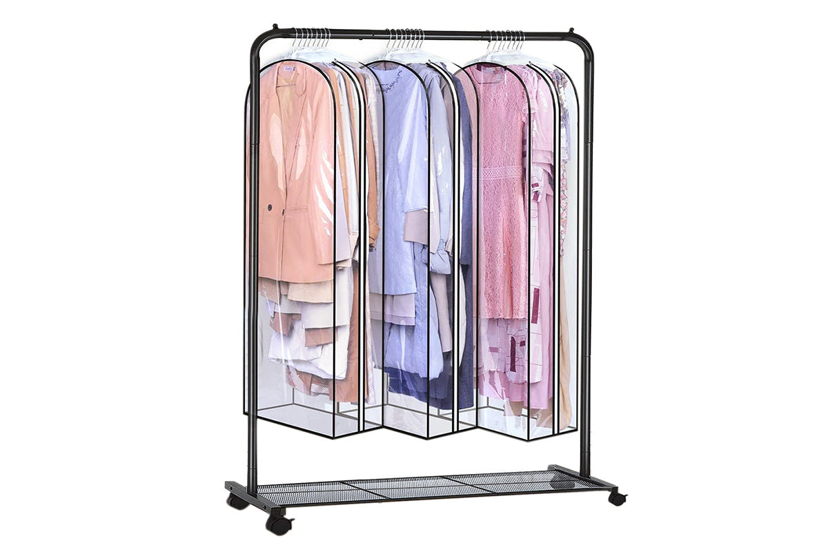 All Clear Garment Bags Hanging Clothes Waterproof for Suit Shirts Coats Dresses
