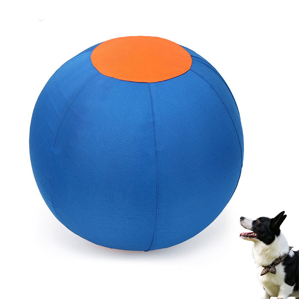 Outdoor Dog Herding Play Ball with Reinforced Oxford Fabric and Slow Deflation-Blue