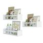 3 Pack Floating Wall Mounted Book Display Shelves