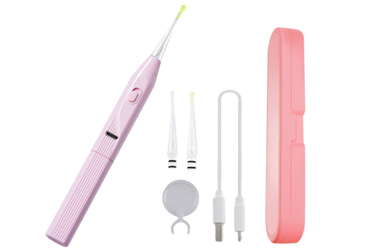 LED Lighted Ear Cleaner Kit USB Rechargeable Ear Wax Removal Tool